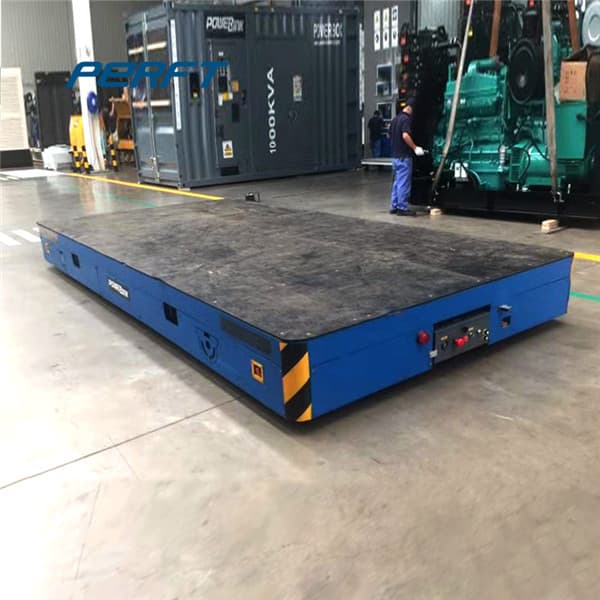 steerable transfer trolley for shipping trailer 80t